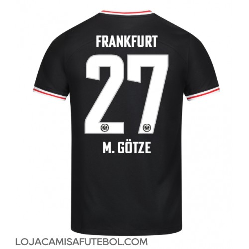 Camisa de Futebol Eintracht Frankfurt Mario Gotze #27 Equipamento Secundário 2023-24 Manga Curta